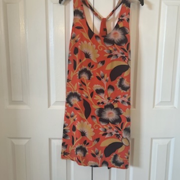 J Crew Dress Y back Orange 12 - Picture 3 of 8